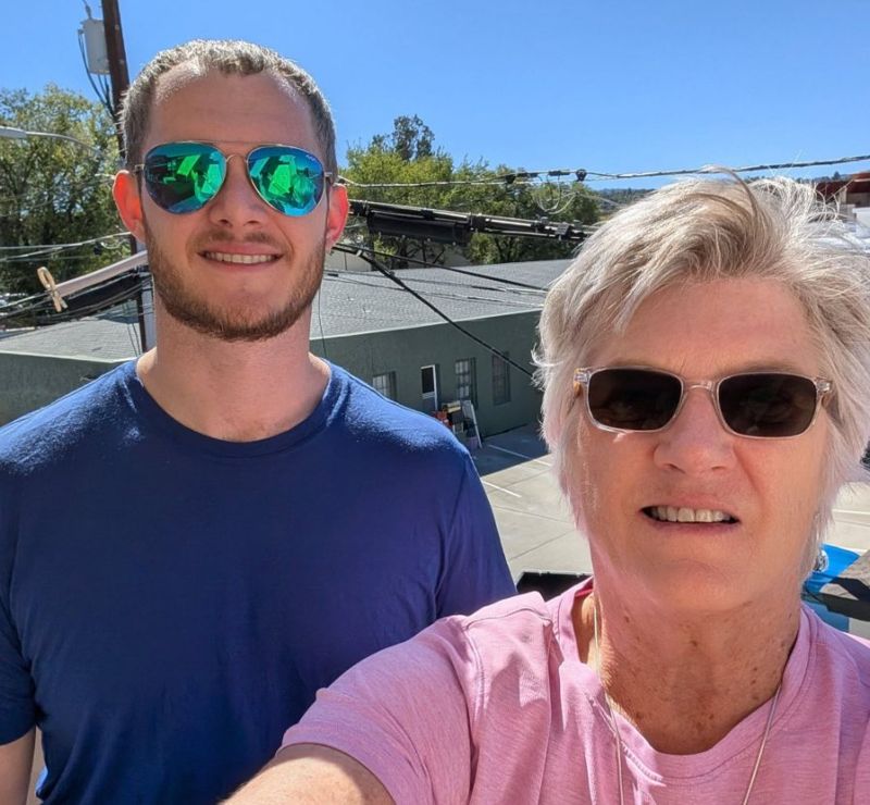 Robin and Isaac: Still her travel buddy